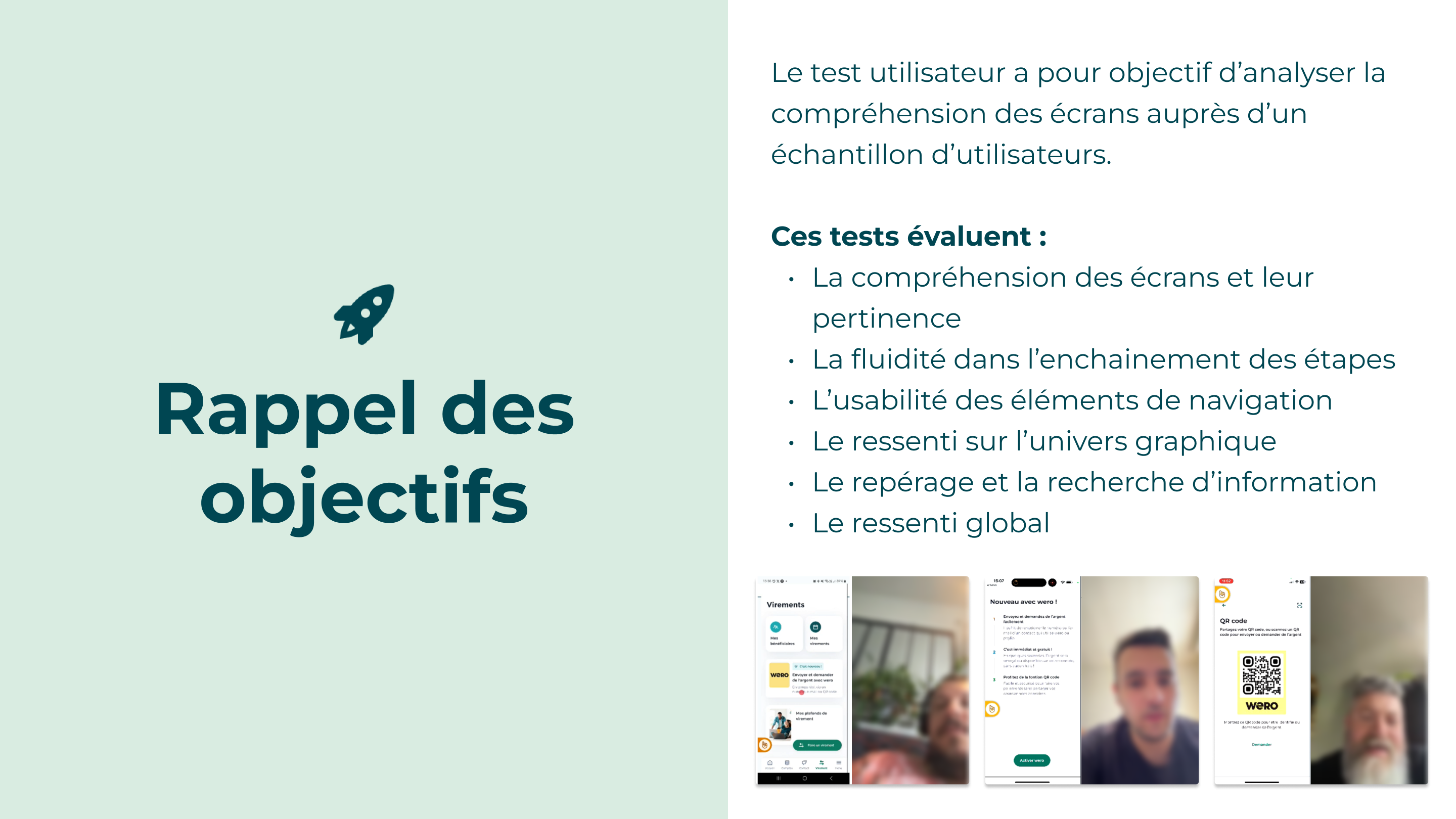 Objectifs des tests